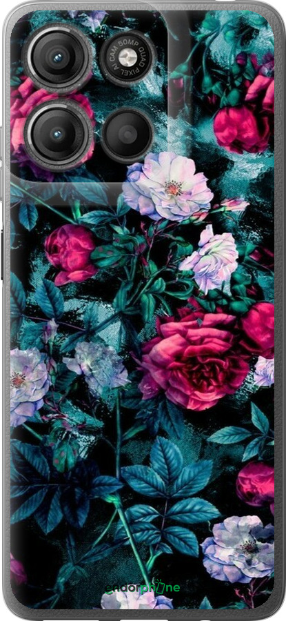 Силиконовый чехол Сад и розы для Motorola Moto G15 Power - 6483u-4044 изображение 
