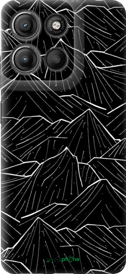 Силиконовый чехол С изображением Темных гор для Motorola Moto G15 Power - 6489u-4044 изображение 