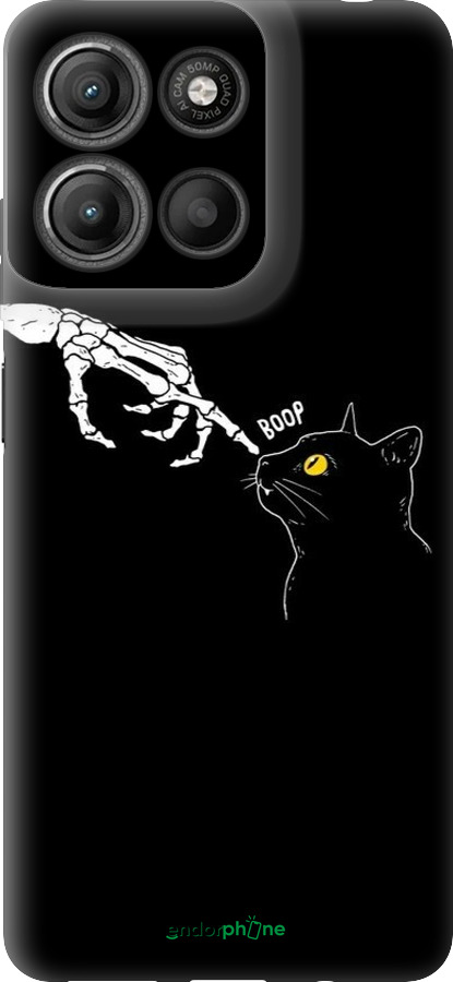 Силіконовий чехол Кішка для Motorola Moto G15 Power - 6505u-4044 изображение 