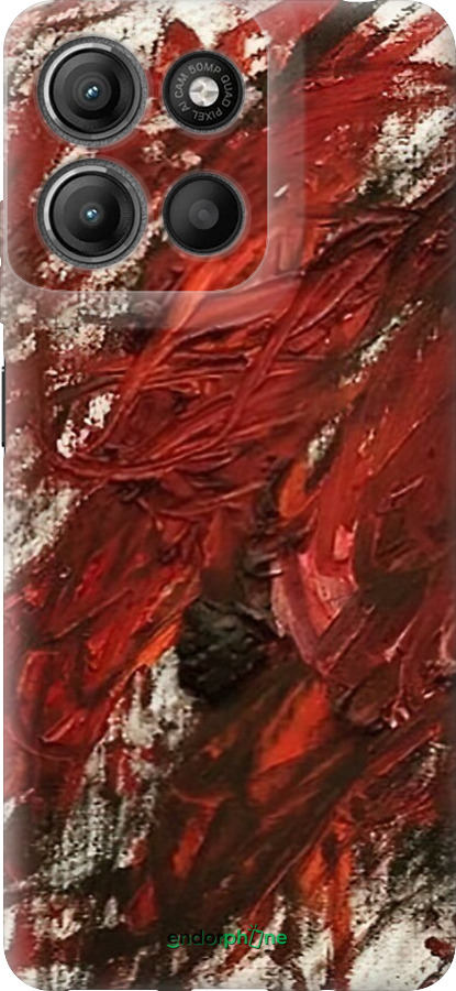 Силіконовий чехол Абстрактна композиція в червоних тонах для Motorola Moto G15 Power - 6541u-4044 изображение 