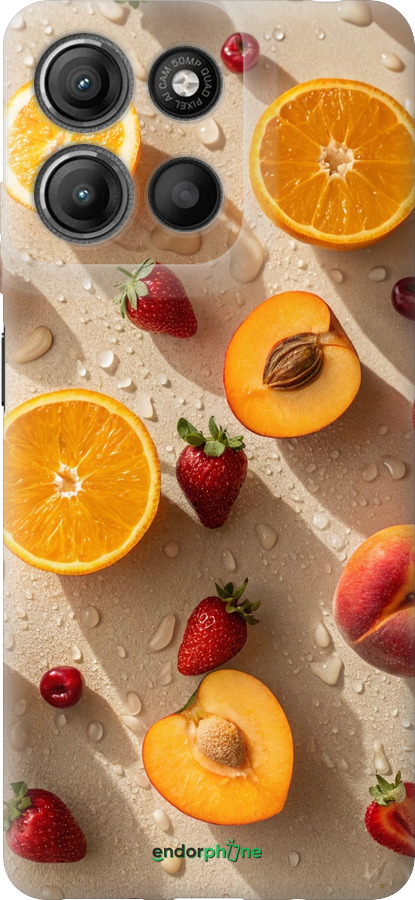 Силіконовий чехол Фрукти 3 для Motorola Moto G15 Power - 6703u-4044 изображение 