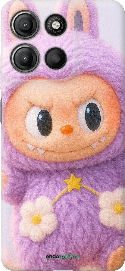 Силіконовий чехол Лабубу для Motorola Moto G15 Power - 6708u-4044 изображение 