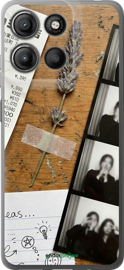 Силиконовый чехол Aesthetic Scrapbook Collage для Motorola Moto G15 Power - 6773u-4044 изображение 