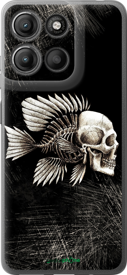 Силиконовый чехол Рыбо-человек для Motorola Moto G15 Power - 683u-4044 изображение 