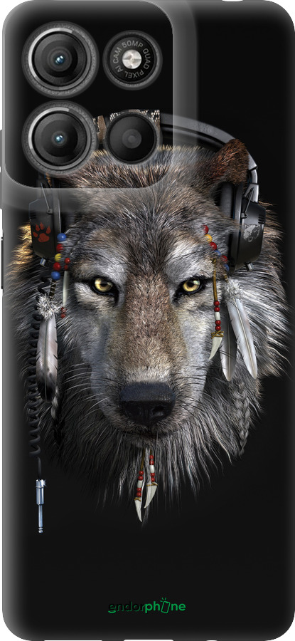 Силиконовый чехол Волк-меломан для Motorola Moto G15 Power - 875u-4044 изображение 