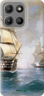 Силиконовый чехол Айвазовский. Корабли для Motorola Moto G15 - 160u-3948 изображение 