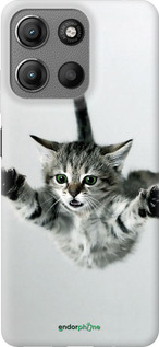 Силиконовый чехол Летящий котёнок для Motorola Moto G15 - 2322u-3948 изображение 