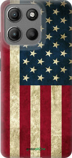 Силиконовый чехол Флаг США для Motorola Moto G15 - 395u-3948 изображение 