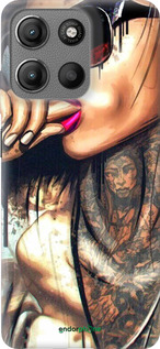 Силиконовый чехол Девушка в тату для Motorola Moto G15 - 4001u-3948 изображение 