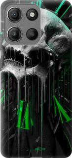 Силиконовый чехол Череп-часы для Motorola Moto G15 - 4100u-3948 изображение 