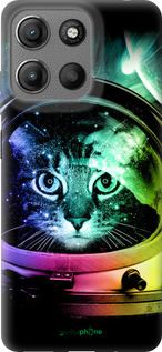 Силиконовый чехол Кот-астронавт для Motorola Moto G15 - 4154u-3948 изображение 