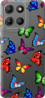 Силиконовый чехол Красочные мотыльки для Motorola Moto G15 - 4761u-3948 изображение 