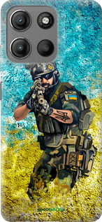 Силиконовый чехол Воин ЗСУ для Motorola Moto G15 - 5311u-3948 изображение 