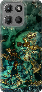 Силіконовий чохол 'Мармур золото багатство' для Motorola Moto G15 зображення 7