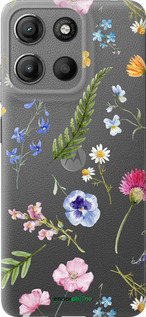 Силиконовый чехол Цветочный фон v2 для Motorola Moto G15 - 5472u-3948 изображение 