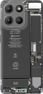 Силиконовый чехол Детали смартфона для Motorola Moto G15 - 5487u-3948 изображение 