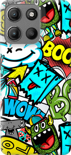 Силіконовий чехол Стікери v4 для Motorola Moto G15 - 5508u-3948 изображение 