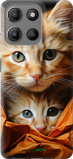 Силиконовый чехол Котики 2 для Motorola Moto G15 - 5664u-3948 изображение 