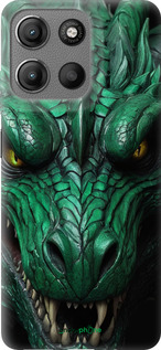 Силиконовый чехол Зелёный дракон v2 для Motorola Moto G15 - 5817u-3948 изображение 