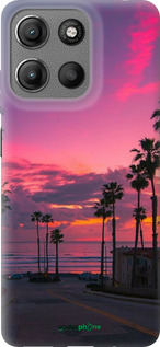 Силиконовый чехол Пальмы для Motorola Moto G15 - 5873u-3948 изображение 