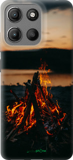 Силиконовый чехол Огонь для Motorola Moto G15 - 6021u-3948 изображение 