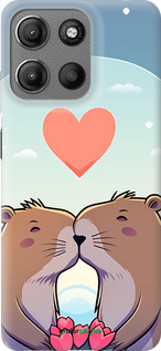 Силиконовый чехол Капибара любовь для Motorola Moto G15 - 6027u-3948 изображение 