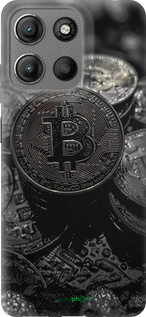 Силиконовый чехол Black Bitcoin для Motorola Moto G15 - 6090u-3948 изображение 