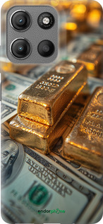 Силиконовый чехол Слитки и доллары для Motorola Moto G15 - 6105u-3948 изображение 