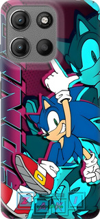 Силиконовый чехол Соник для Motorola Moto G15 - 6284u-3948 изображение 