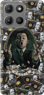 Силиконовый чехол Волк с валл стрит для Motorola Moto G15 - 6287u-3948 изображение 