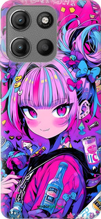 Силиконовый чехол Аниме милаха для Motorola Moto G15 - 6314u-3948 изображение 