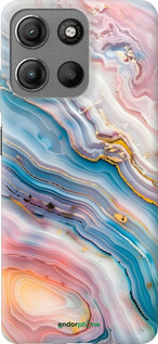 Силиконовый чехол Мрамор красивый для Motorola Moto G15 - 6376u-3948 изображение 