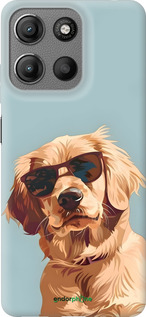 Силіконовий чехол Пес в очках для Motorola Moto G15 - 6381u-3948 изображение 