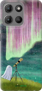 Силиконовый чехол Привидение и звезды для Motorola Moto G15 - 6443u-3948 изображение 