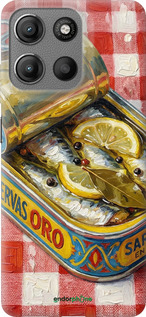 Силиконовый чехол Vintage Sardine Tin Phone для Motorola Moto G15 - 6772u-3948 изображение 