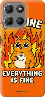 Силиконовый чехол Funny Cat для Motorola Moto G15 - 6786u-3948 изображение 