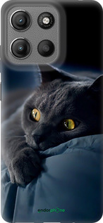 Силіконовий чохол 'Димчастий кіт' для Motorola Moto G15 зображення 2