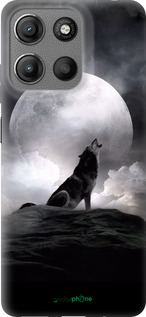 Силиконовый чехол Воющий волк для Motorola Moto G15 - 934u-3948 изображение 