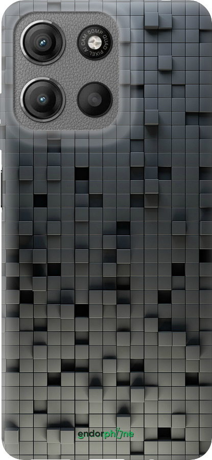 Силиконовый чехол Кубики для Motorola Moto G15 - 1061u-3948 изображение 