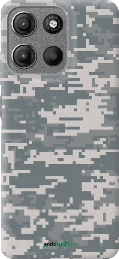 Силиконовый чехол Камуфляж для Motorola Moto G15 - 1085u-3948 изображение 