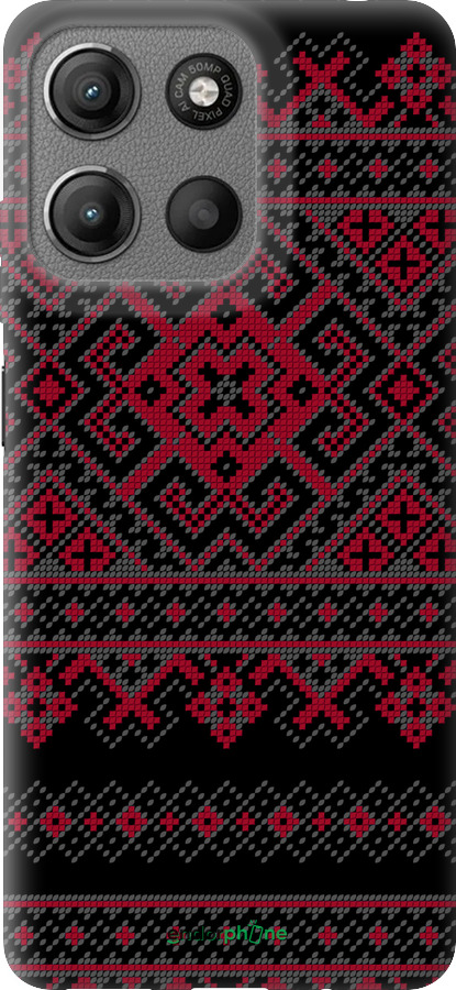 Силиконовый чехол Вышиванка 52 для Motorola Moto G15 - 1763u-3948 изображение 