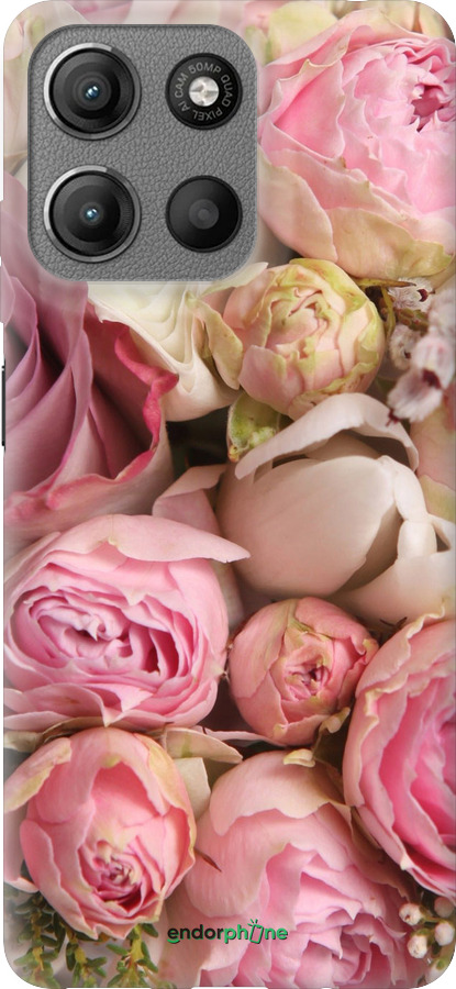 Силиконовый чехол Розы v2 для Motorola Moto G15 - 2320u-3948 изображение 