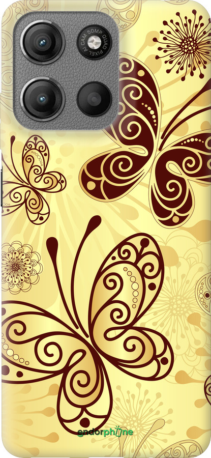 Силиконовый чехол Красивые бабочки для Motorola Moto G15 - 4170u-3948 изображение 