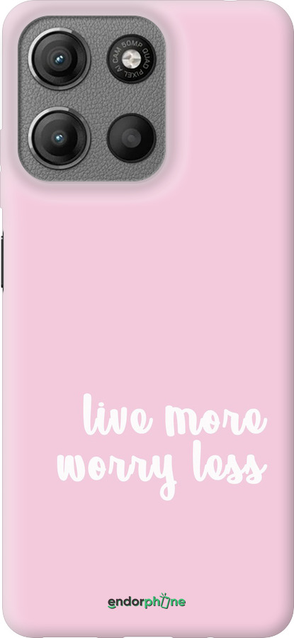Силиконовый чехол Живи больше для Motorola Moto G15 - 4347u-3948 изображение 
