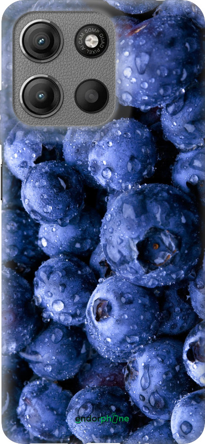 Силиконовый чехол Голубика для Motorola Moto G15 - 4459u-3948 изображение 