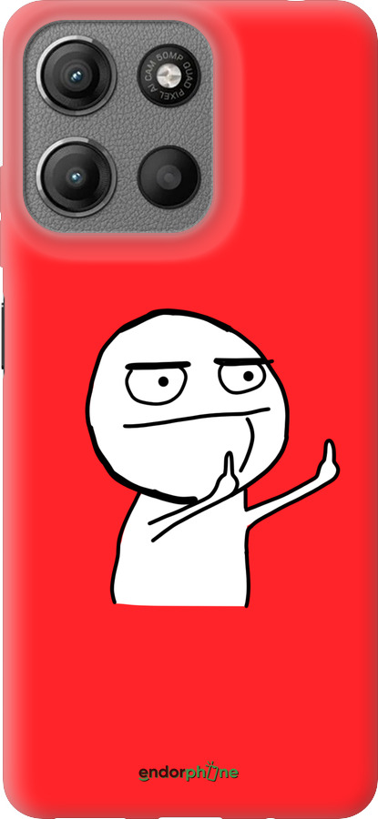 Силиконовый чехол Мем для Motorola Moto G15 - 4578u-3948 изображение 