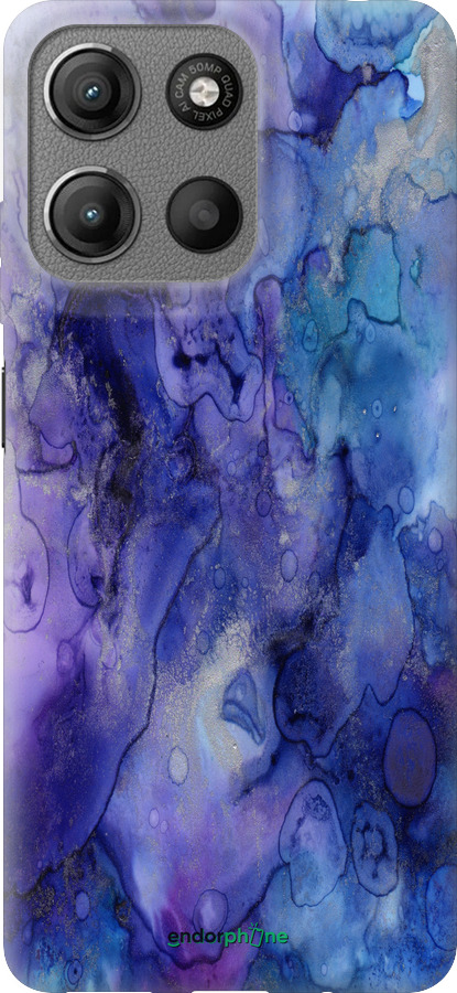 Силиконовый чехол Мрамор 7 для Motorola Moto G15 - 4802u-3948 изображение 