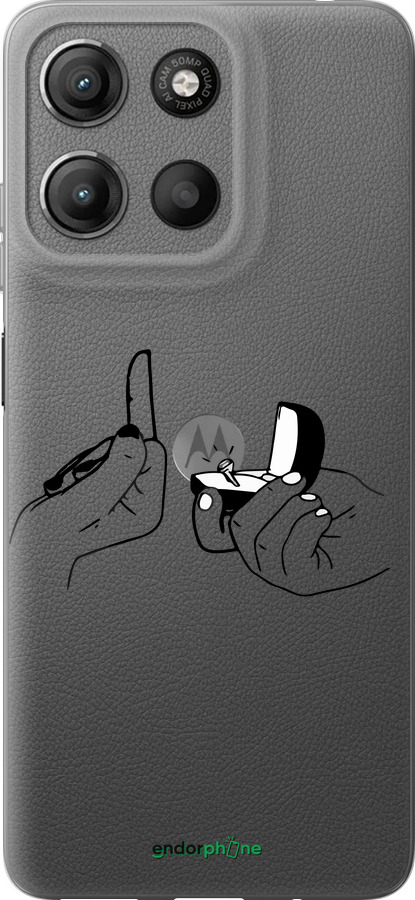 Силиконовый чехол Предложение для Motorola Moto G15 - 4898u-3948 изображение 