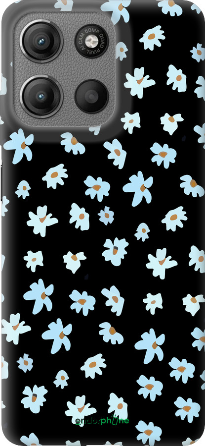 Силіконовий чехол Квітковий для Motorola Moto G15 - 4900u-3948 изображение 