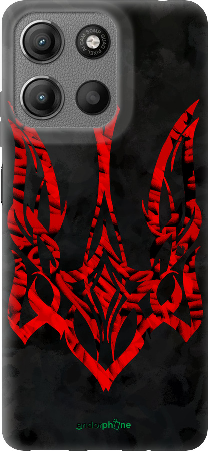 Силиконовый чехол Герб Украины v4 для Motorola Moto G15 - 5319u-3948 изображение 